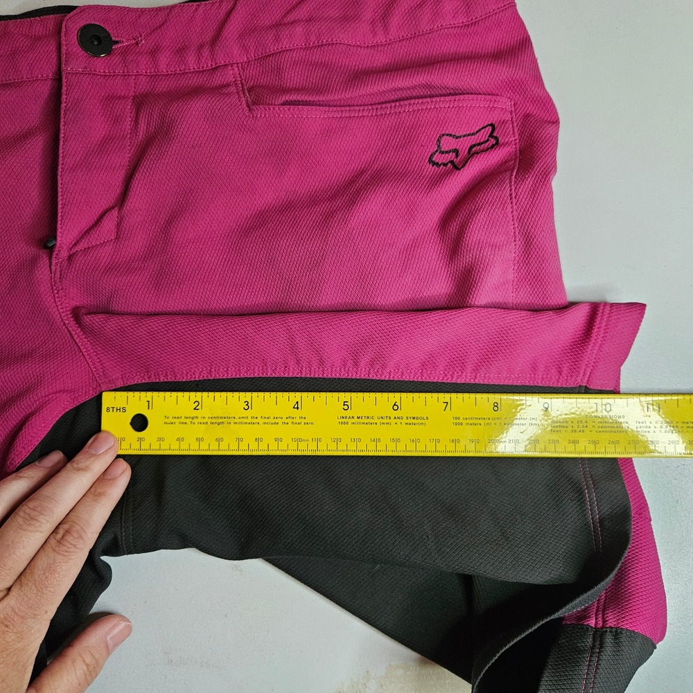 Fox Racing Ripley MTB Shorts Womens Large Pink Gray Mountain Bike 18486 - Picture 13 of 13